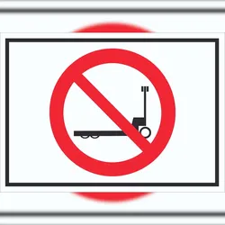 HB-Druck Schild Hubwagen verboten Symbol A5 (148x210mm)