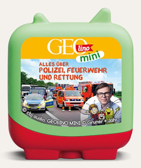 tonies 11003771 Clever Tonie - GEOlino mini: Alles über Polizei Feuerwehr und Rettung 46 min (Mehrfarbig)