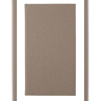 SIGEL RM102 Rechnungsmappe, beige mit edler Leinenstruktur, strapazierfähig und leicht abwischbar, 23 x 13 cm