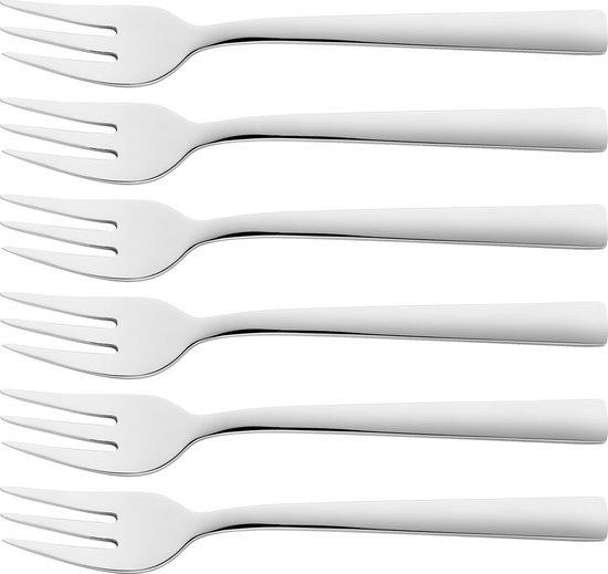 Unyqoos Ibenzoa Dessertvorken-set van 18/10 roestvrij staal, 6-delig