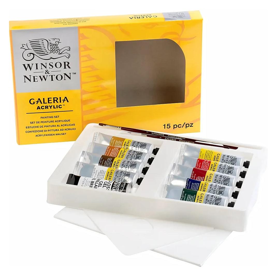 Winsor & Newton Galeria Acrylic Complete Painting set 15pcs (60 ml) (2190518)