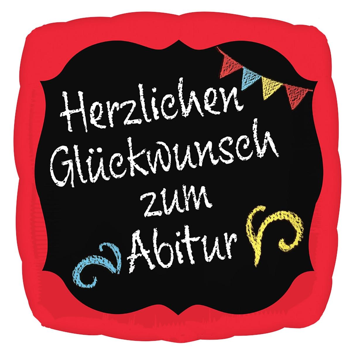 Amscan Folienballon Glückwunsch zum Abitur (1x) (3770401)
