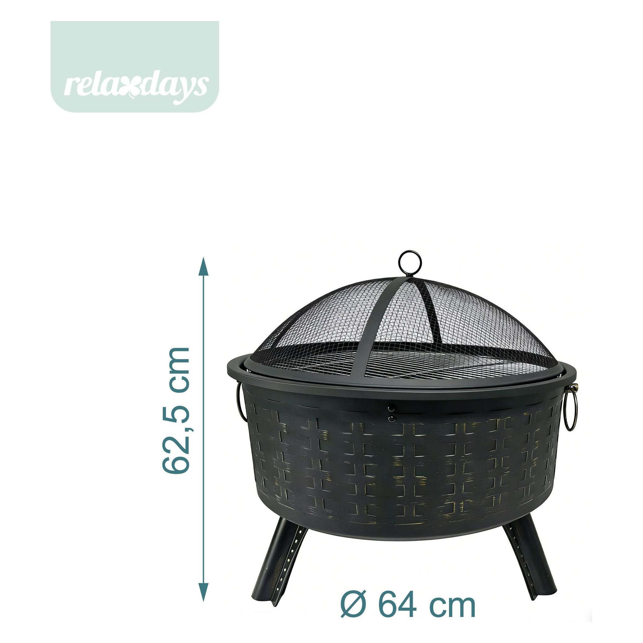 Relaxdays Feuerschale (66 cm) (4052025532963)