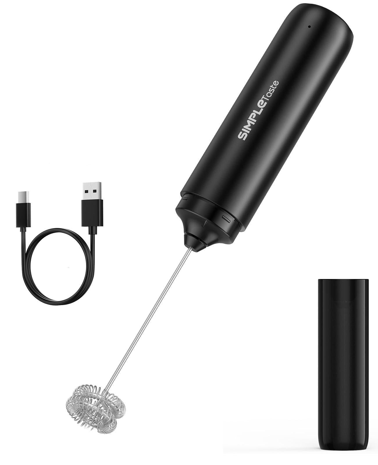 Selius Draagbare Oplaadbare Elektrische Melkopschuimer met USB-C en Dubbele Garde
