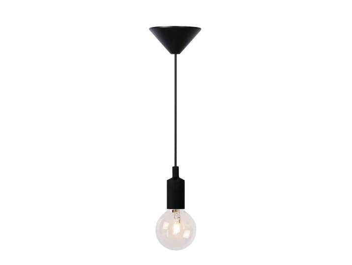 Lucide FIX - Hanglamp - Ø 10 cm - 1xE27 - Zwart