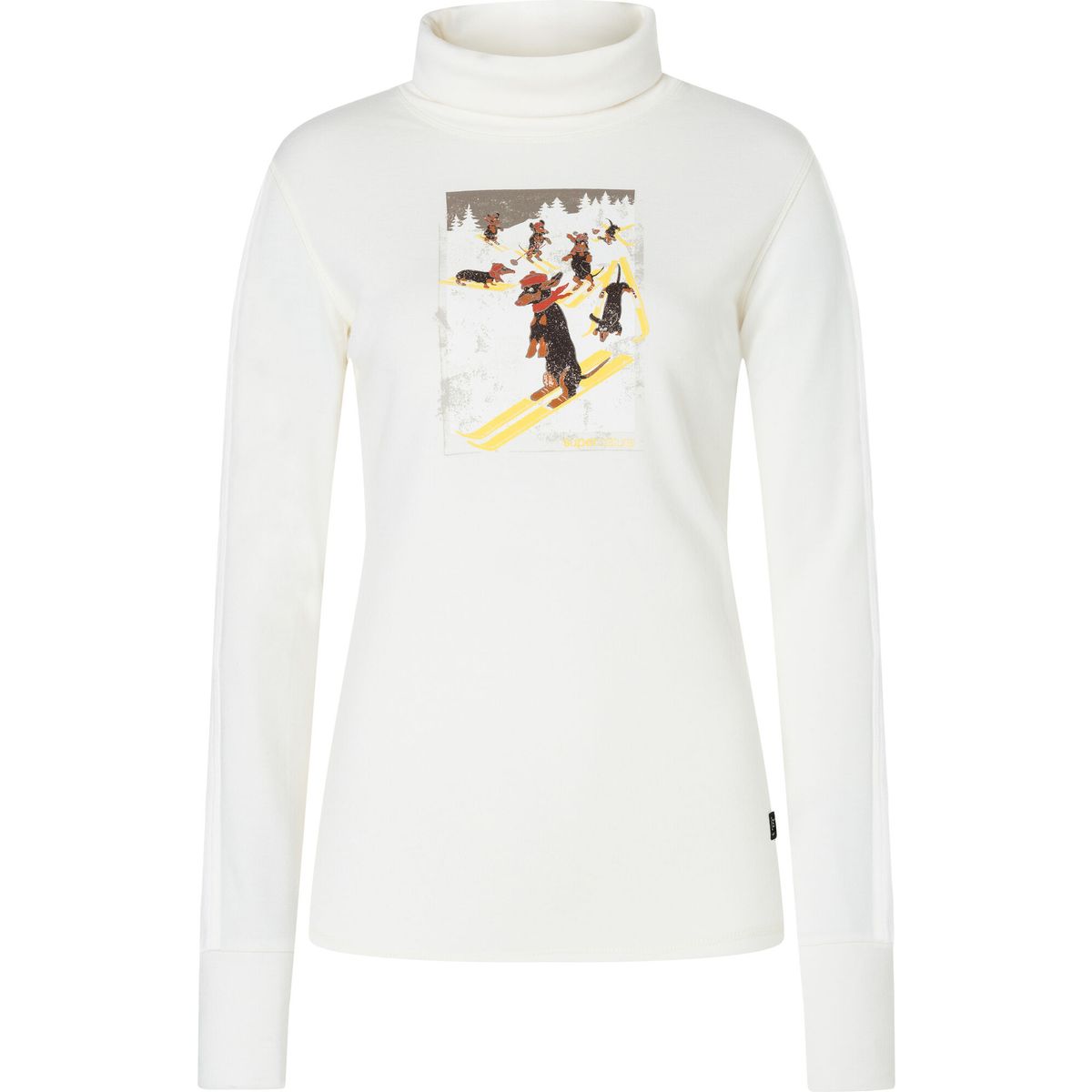 Super.Natural W Dachshund Roll Neck fresh white/fresh white/various (69G) XL SNW02609069GXL
