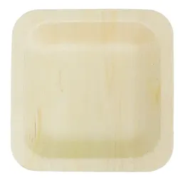 MONOUSO - Teller aus Holz 11,5x11,5cm (300 Stück)
