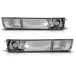 Klarglas Frontblinker / Nebelscheinwerfer-Dummy passend für VW Golf 3 91-97 / Vento 92-98 chrom
