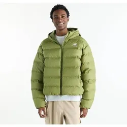 NEW BALANCE Herren Jacke Boston Puffer Jacket, Größe M in Weiß 6217