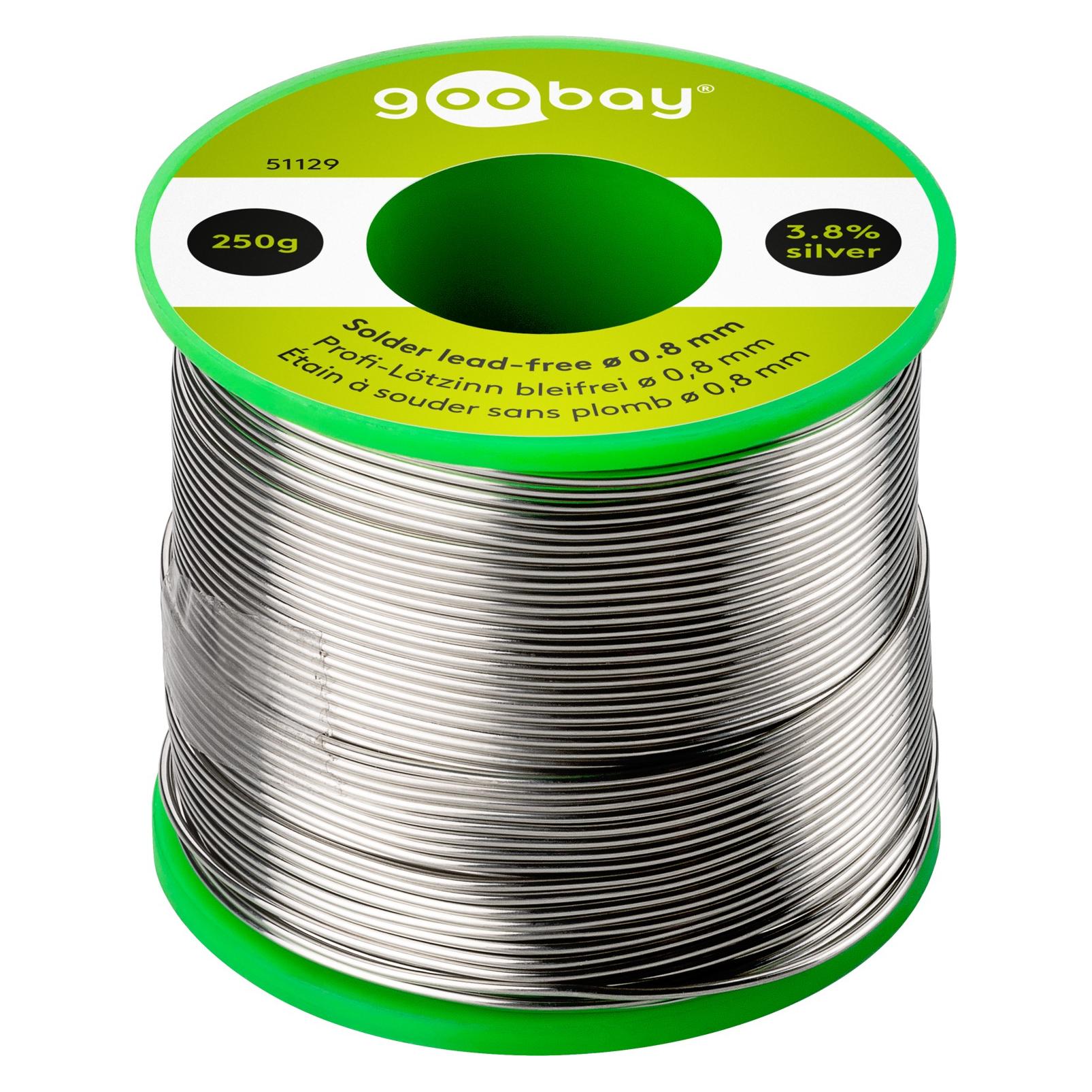 Goobay Profi-Lötzinn bleifrei, ø 0,8 mm, 250 g (Lötzinn) (51129)