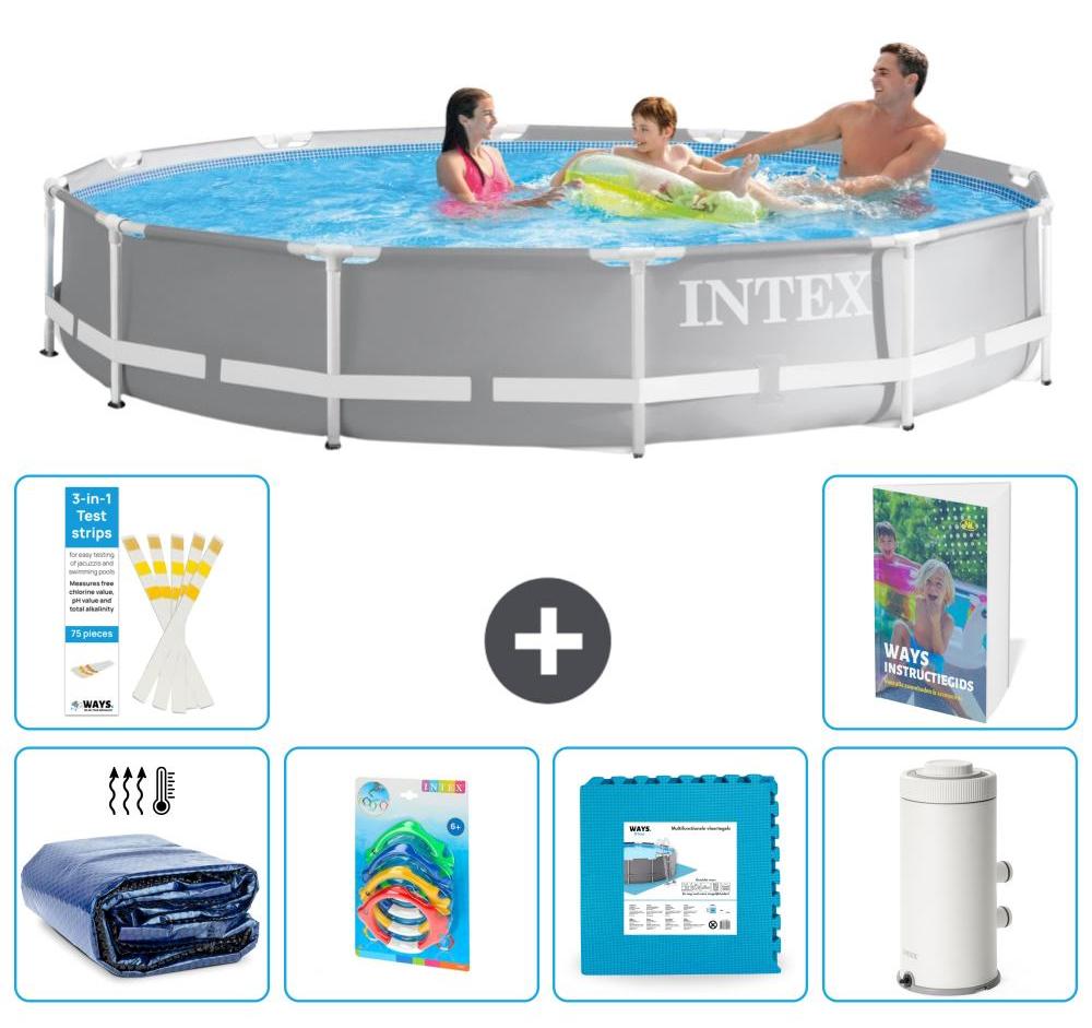 Prism Frame Pool Rund - 366x76 cm - 5-teilig S55