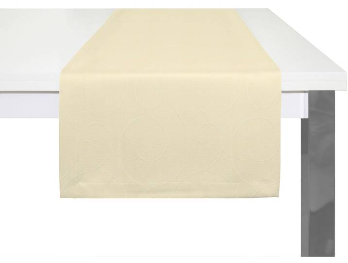Tischläufer WIRTH Neufahrn Gr. 1, beige, B:40cm L:150cm, Kunstfaser, Tischdecken, Tischläufer