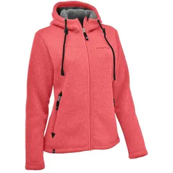 Maul Sports Damen Chieming - Strickfeecejacke mit Kaputze - 44 - coral