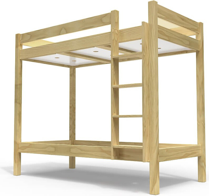 Etagenbett 2 Plätze 90x190 rechts Skala Holz ABC - Honig