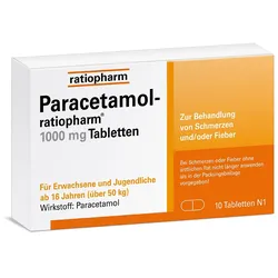 PARACETAMOL-ratiopharm 1.000 mg Tabletten 10 St