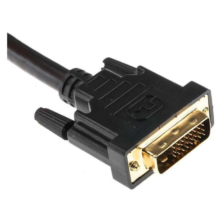 RS PRO DVI-Kabel A DVI-D Dual Link - Stecker B DVI-D Dual Link - Stecker, 5m PVC Schwarz (5 m) (1828567)