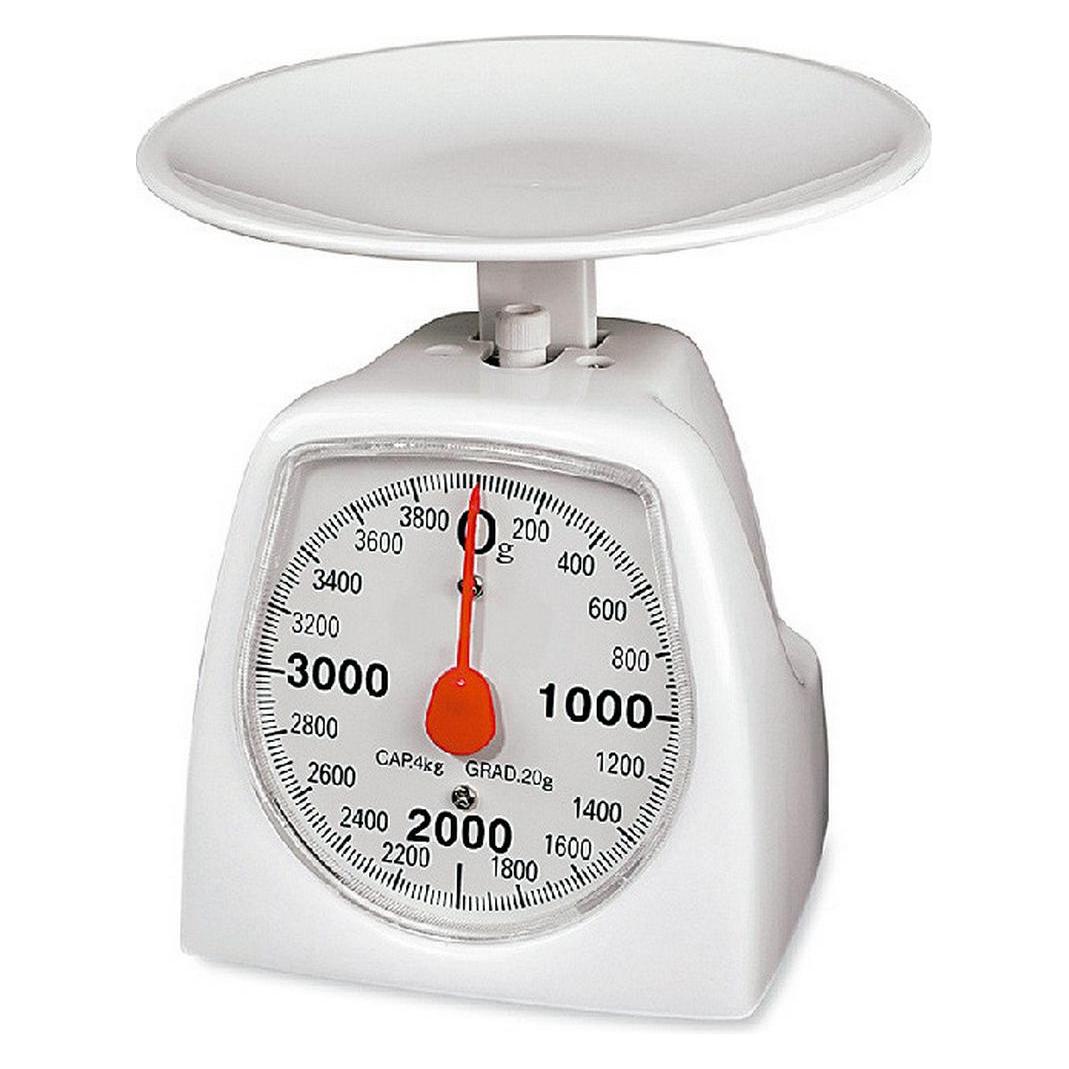 EDM Retro-Küchenwaage 07621 Weiss 4 Kg (45273001)