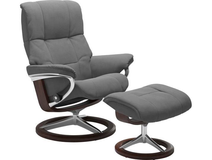 Relaxsessel, 79x102 cm, Leder & Microfaser, Dunkelgrau, Mit Kopfstütze, Klassisch, Stressless