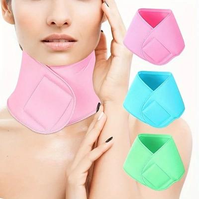 Uplift Essentials Reusable Silicone Neck Mask For Moisturizing And Skin Firming pink