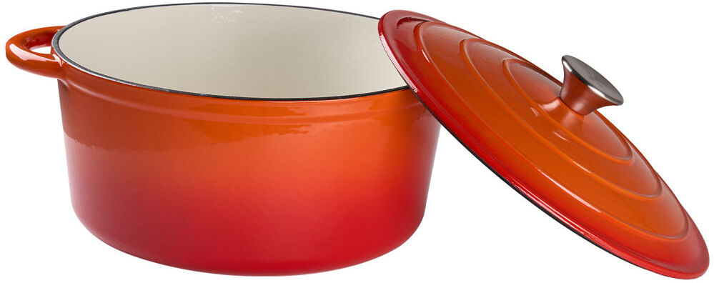 Breeins 5L Cast Iron Stock Pot Red 5L