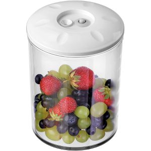 Bartscher Vakuumbehälter 300422, aus Kunststoff, mit Kunststoffdeckel, rund, 1,5 Liter