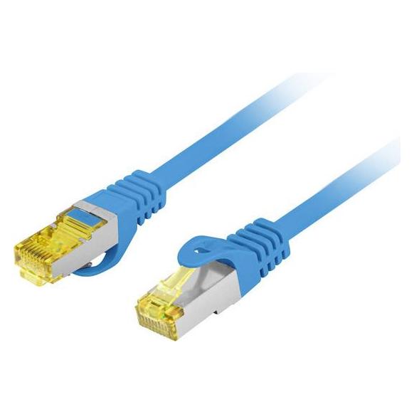 Lanberg Patchcord S/FTP kat. LSZH CU fluke passed niebieski (CAT6a, 5 m) (PCF6A-10CU-0500-B)