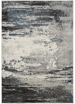 Mayberry Rug Isla Multi Contemporary Waves Blue Cream Area Rug