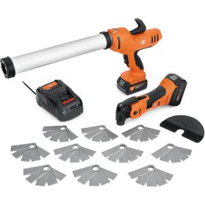 Fein Kartuschenpresse 71902360000, AKP 18-600 AS, elektrisch, Akku 18V, mit Akku, für Kartuschen & Schlauchbeutel