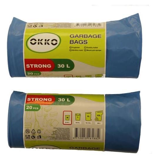 Okko Trash Bag Strong Blue 30l 20pcs (20x, 30 l) (33046958)
