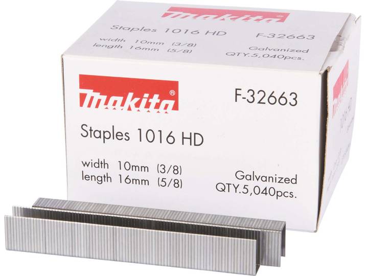 Agrafes pour agrafeuse à batterie L16 x l10mm - MAKITA F-32663
