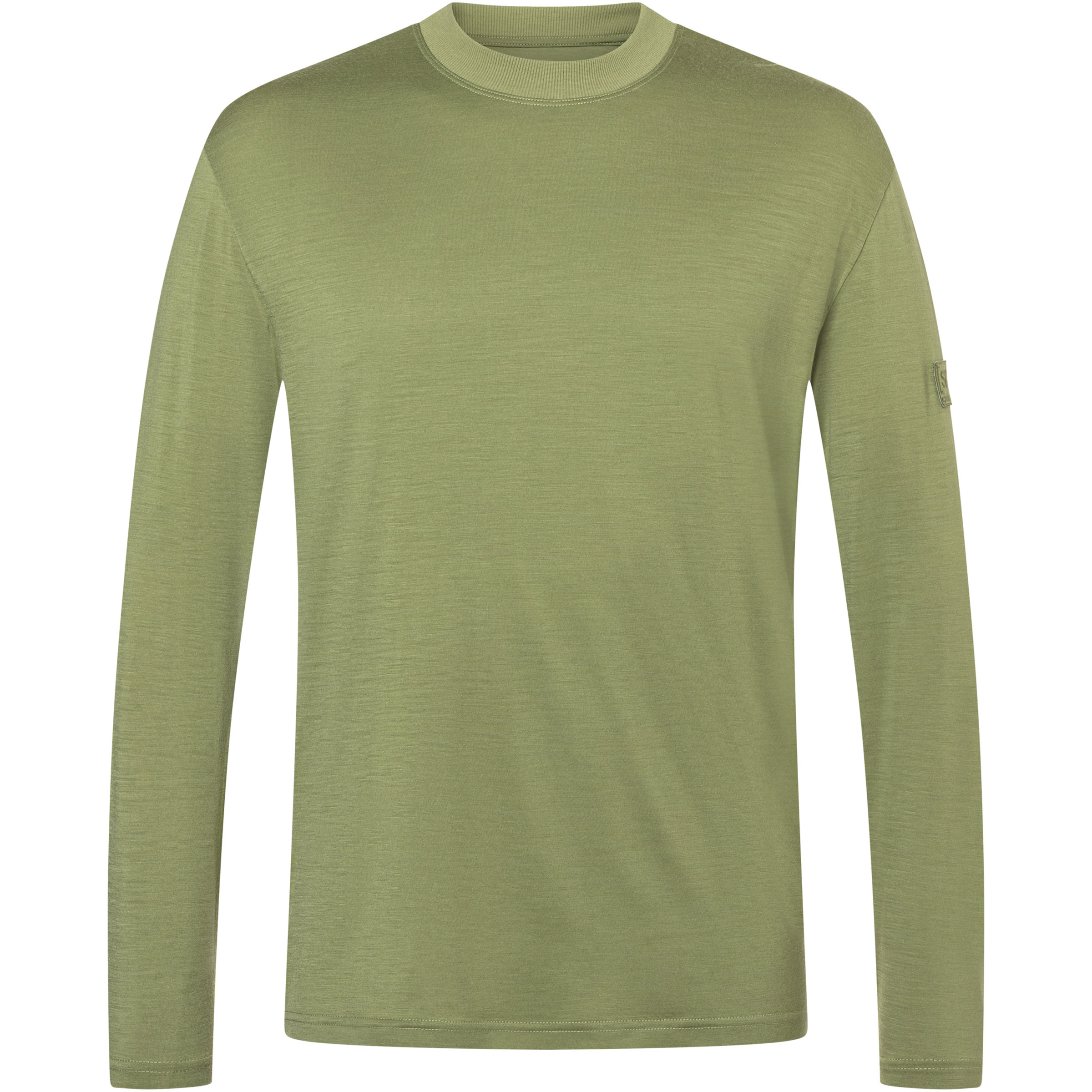 Super.Natural Casual Rib J Herren Longsleeves oliv Größe S Trekking Hautfreundlich Merinowolle