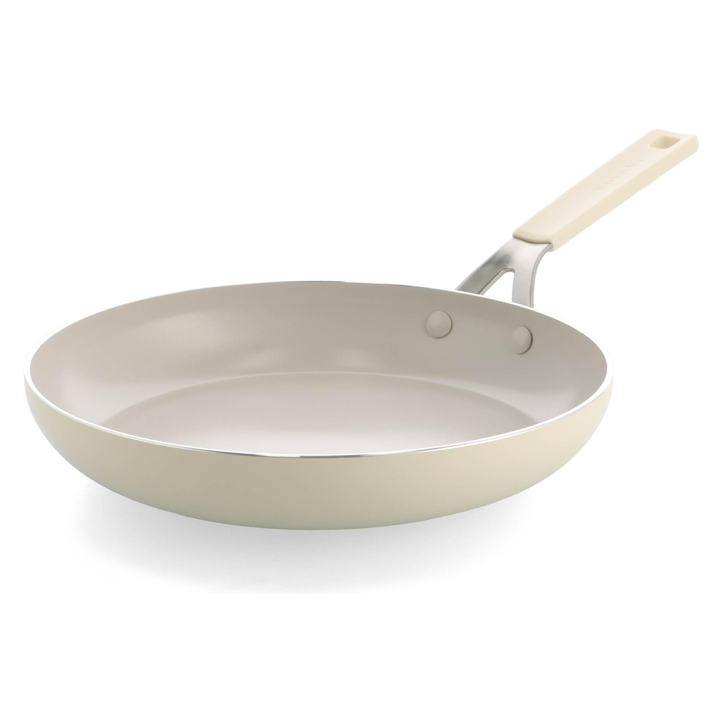 KitchenAid - Coloured Aluminum Frypan - Almond Cream - 28 cm (Bratpfanne, Aluminium) (CC009718-001)