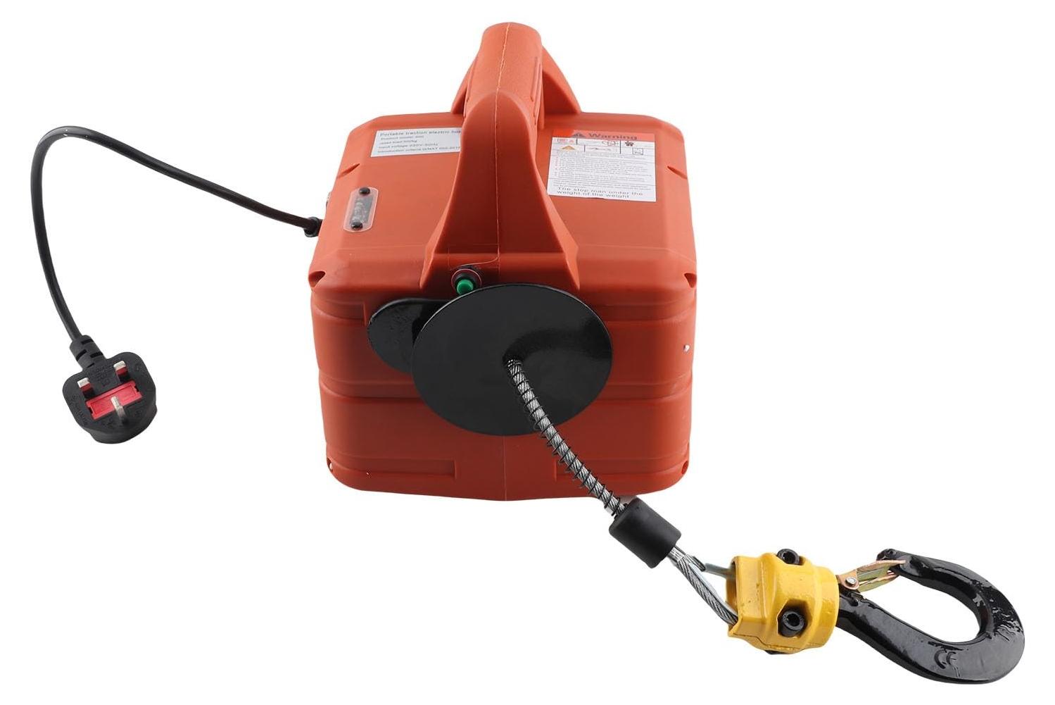 Elektrische Winde - 1500W Motor - Antirutsch Handgriff - Verzinkter Stahl - Hebezeug für schwere Lasten