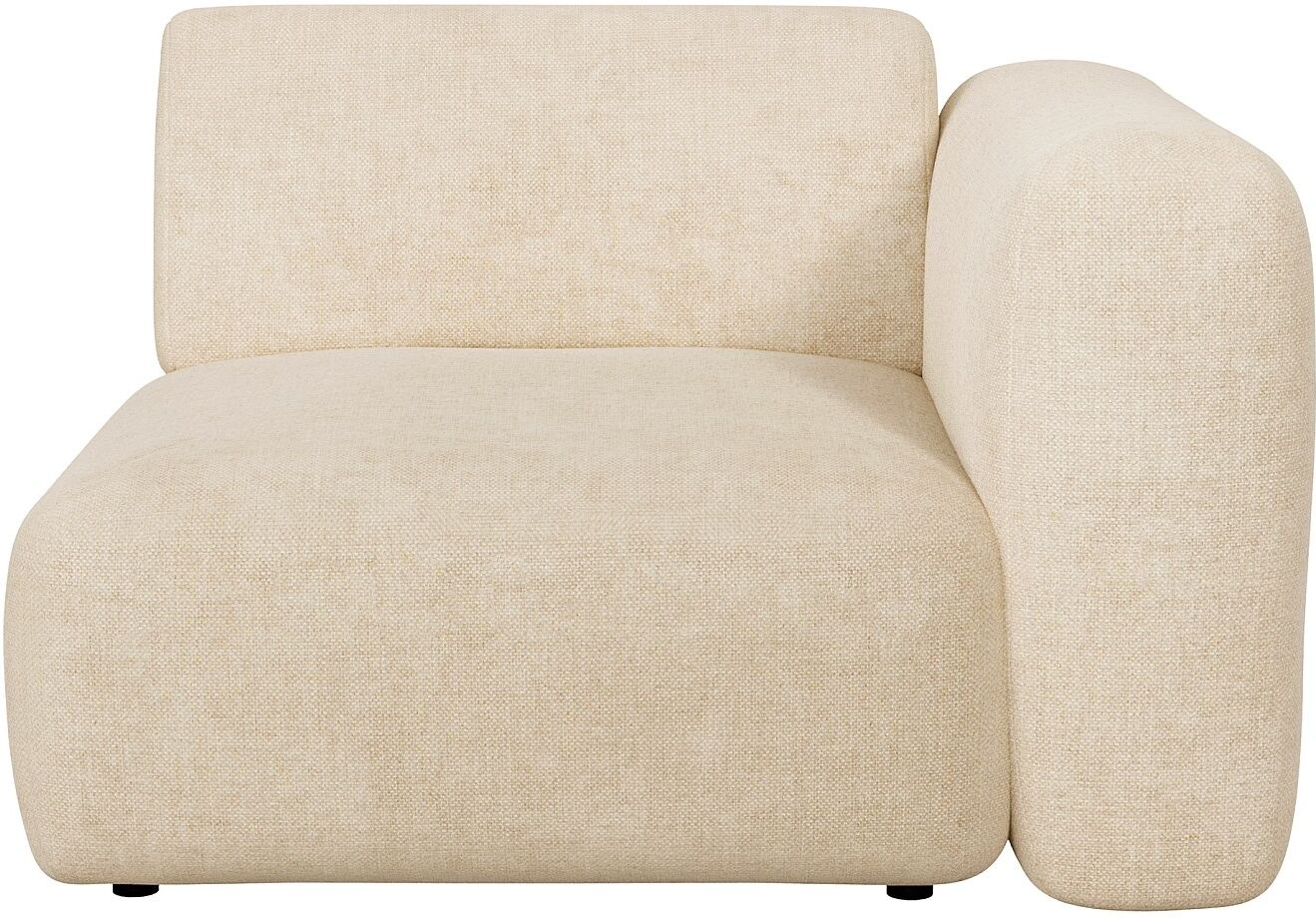Unique Módulo sillón de esquina derecha en tela beige - POGNI de Maison Céphy