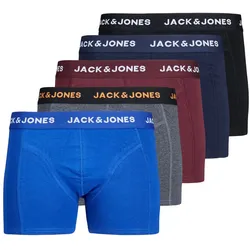 Jack & Jones Herren Boxershort JACBLACK FRIDAY TRUNKS 5er Pack - Black Black - Black - Black - Black 12167028 - XL