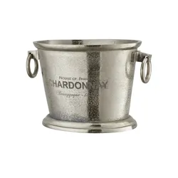 Weinkühler   ¦ silber ¦ Aluminium-Guss,Metall ¦ Maße (cm): B: 25,5 H: 25