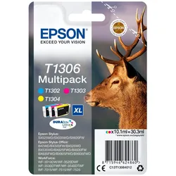 Epson, Druckerpatrone, Multipack 3-colours T1306 DURABrite Ultra Ink EasyMail (C, M, Y)