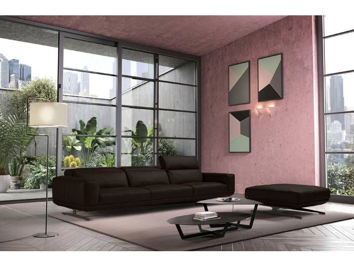 Egoitaliano 3-Sitzer Gloria, super bequem, hochwertige Verarbeitung, edles Design, Megasofa, beidseitig verstellbare Rückenelemente, mit Designmetallfüßen