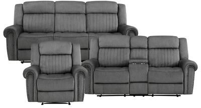 Fremont & Park Bauta 3-Piece Manual Reclining Living Room Set
