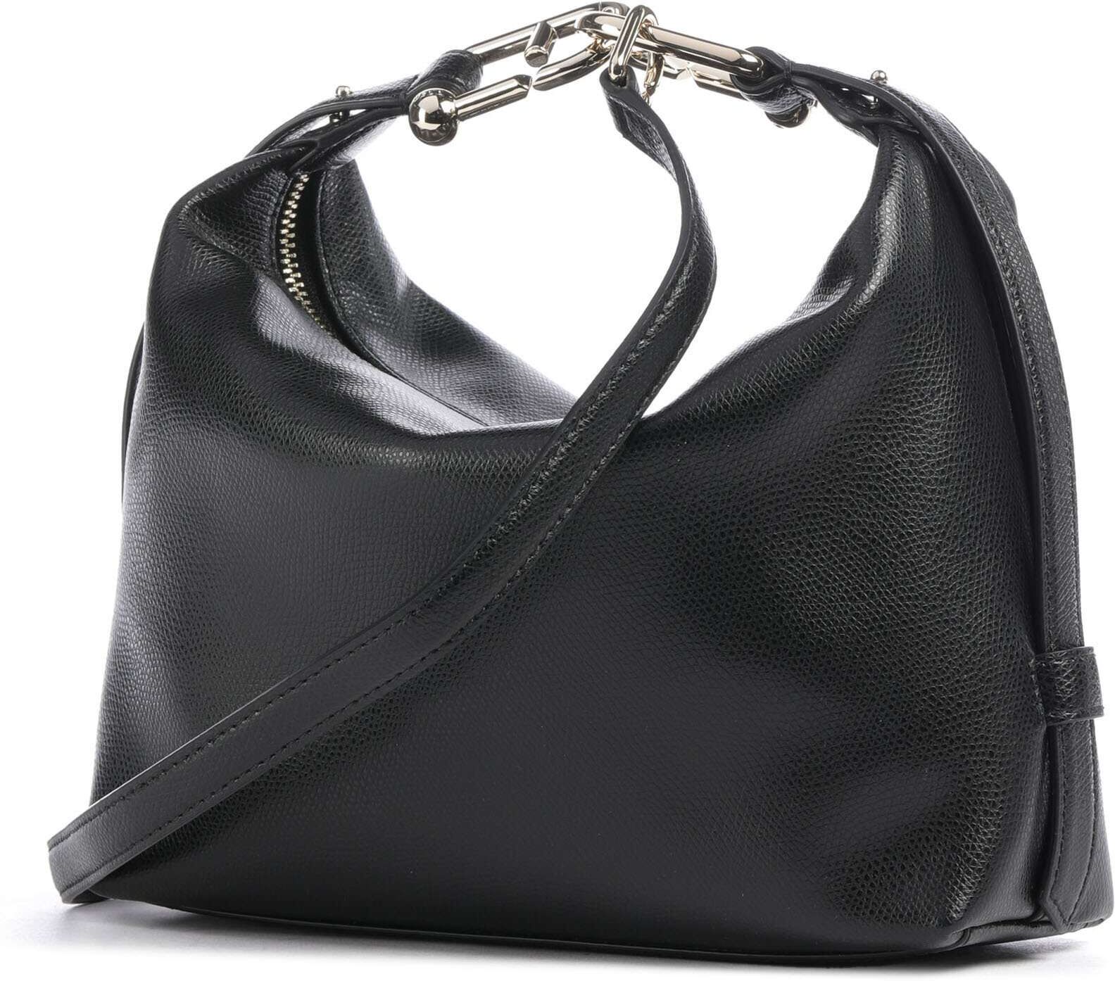 Furla Tonie Mini Schultertasche aus Leder, schwarz