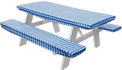 "Violet Linen Deluxe Checkered Gingham Pattern Tablecloth - 72"" X 28"""