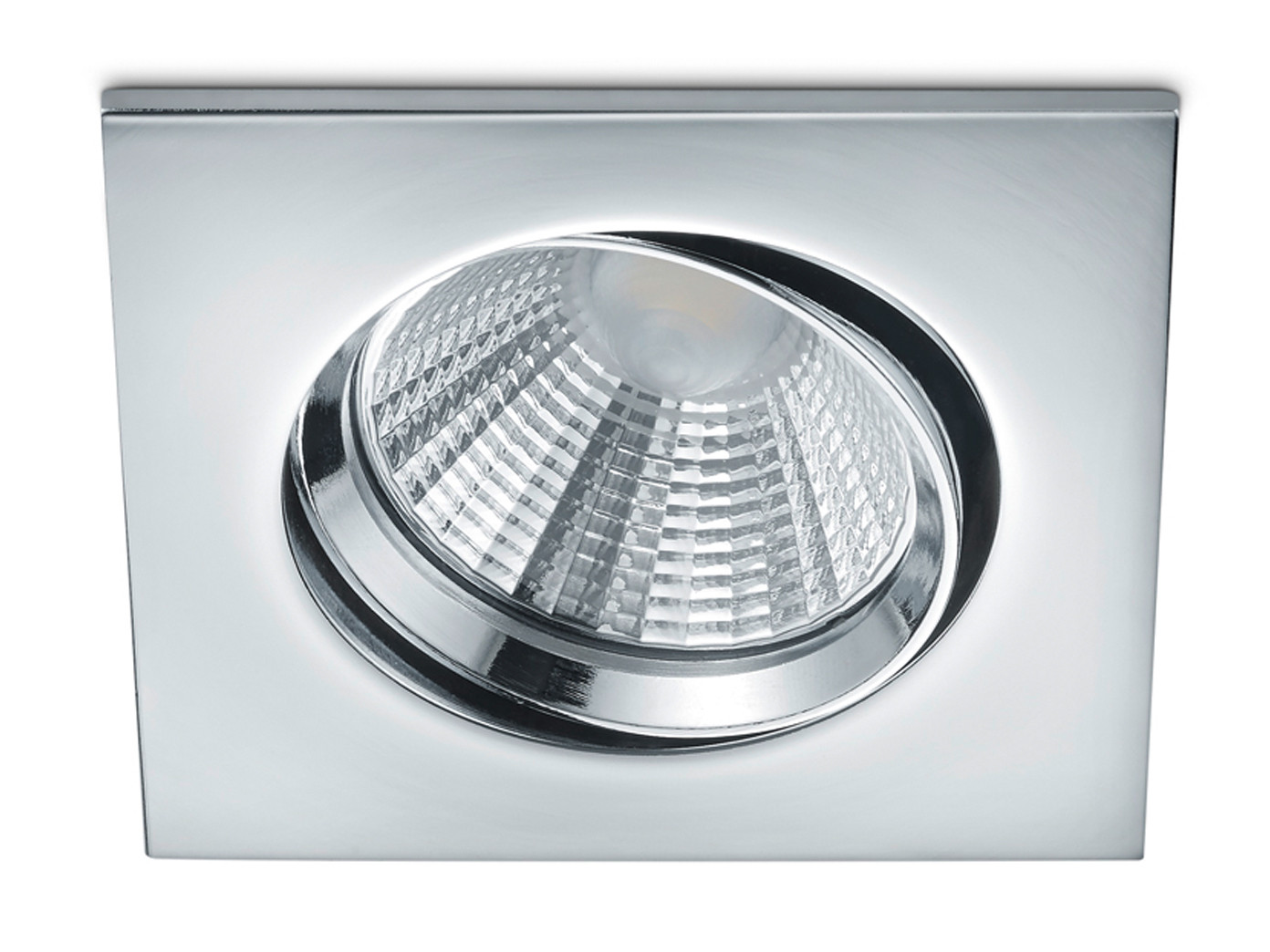 TRIO Pamir Led Inbouwspot Square 5,5W - 3000K - Chroom - 8,5 cm