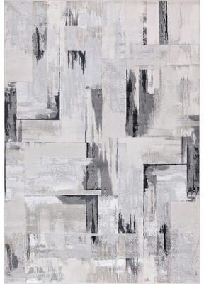 MDA Rugs Nevada Collection Abstract Gray/Black Neutral Area Rug