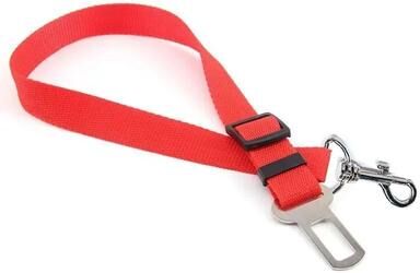 Inspire Select Retractable Dog Car Seat Belt Leash Adjustable Safety Tether Harness Connector For Secure Pet Travel In Vehicles red