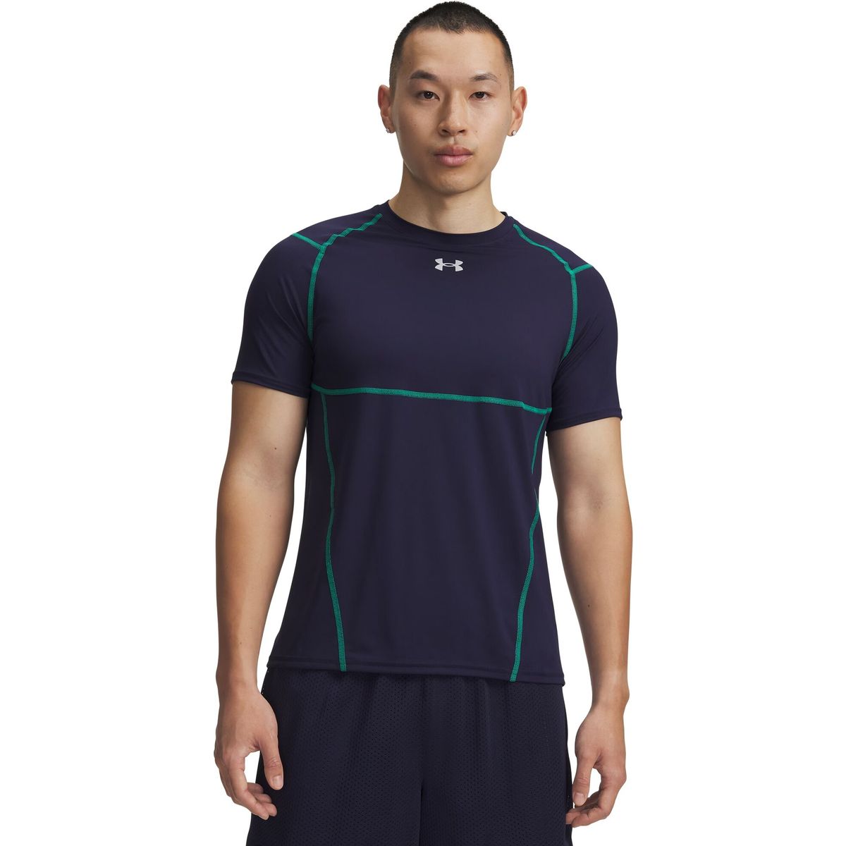 Under Armour HG Elite Fitted SS blue reflective (411) XS 6015379-411-XS