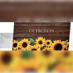 Sigel Gutschein-Karten inkl. transparenter Umschläge,Sunfield, Glanzkarton