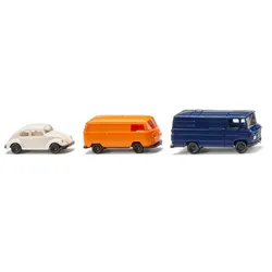 WIKING 090302 1:160 Ein Pkw und zwei Kastenwagen Spur N