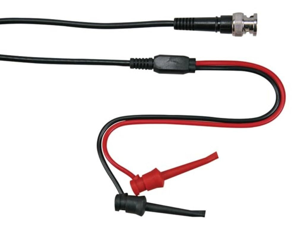 Velleman Koaxkabel met BNC-connector en 2 mini-klemkabels, 1 meter