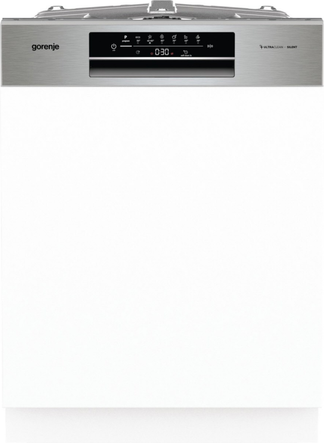 Gorenje GI643D90X teilintegrierter Geschirrspüler 60 cm, Teilintegriert, Standardgröße (60 cm), Edelstahl, Edelstahl, Touchsteuerung, kalt, Heiß