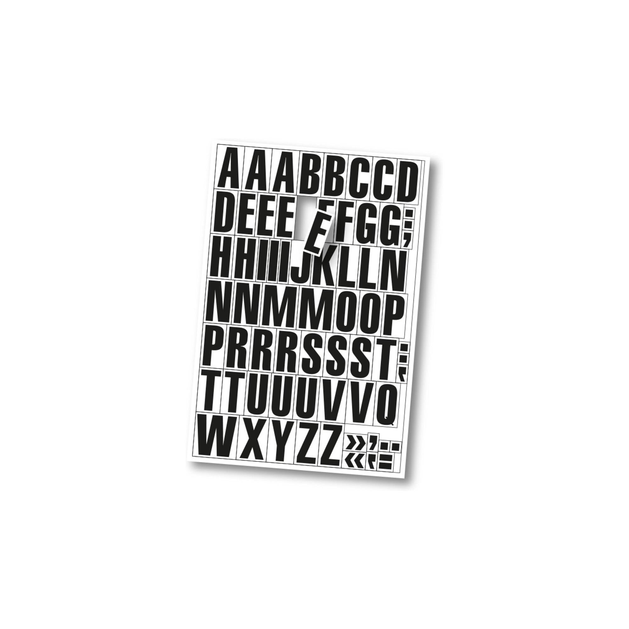 Eichner Magnetische Buchstaben A-Z Größe 43 mm schwarz weiß (9218-03031)
